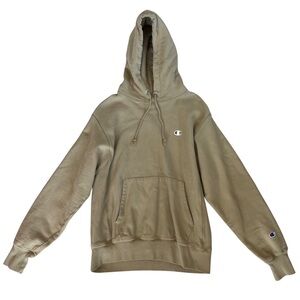 Champion Reverse Weave Tan Hoodie Sweatshirt